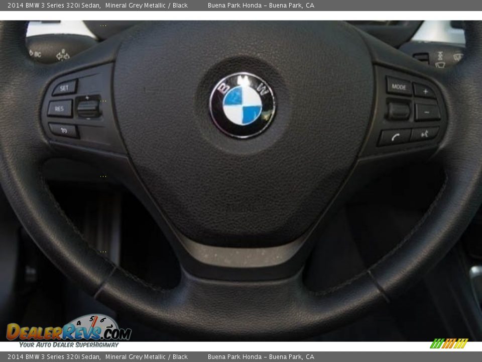 2014 BMW 3 Series 320i Sedan Mineral Grey Metallic / Black Photo #14