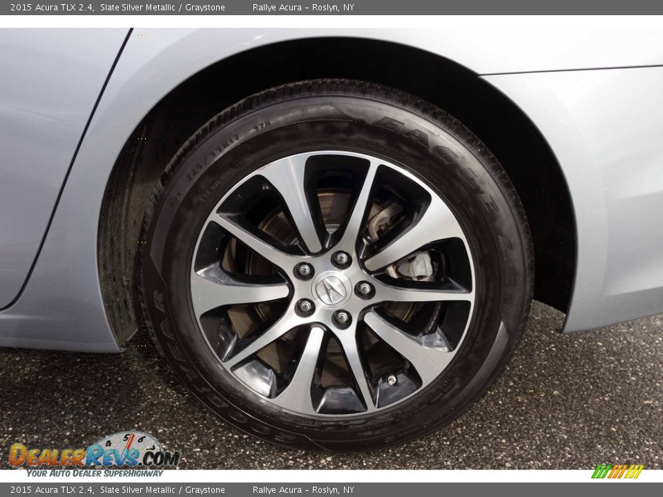 2015 Acura TLX 2.4 Slate Silver Metallic / Graystone Photo #14