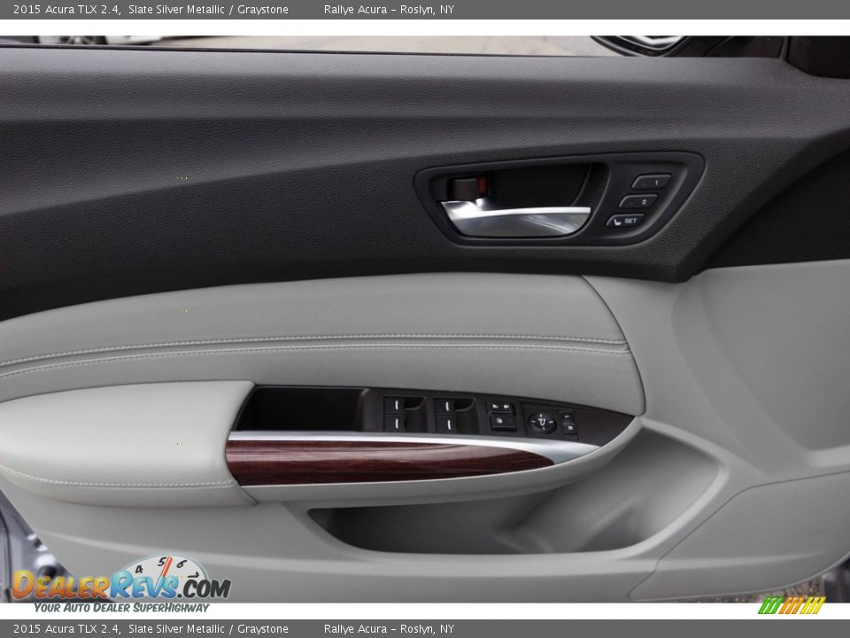 2015 Acura TLX 2.4 Slate Silver Metallic / Graystone Photo #15
