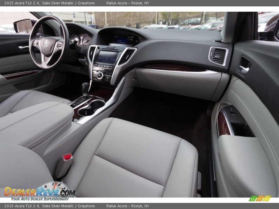 2015 Acura TLX 2.4 Slate Silver Metallic / Graystone Photo #20