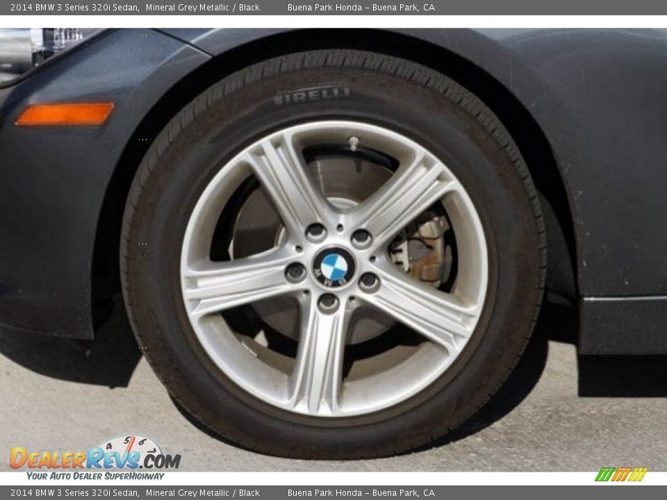 2014 BMW 3 Series 320i Sedan Mineral Grey Metallic / Black Photo #34