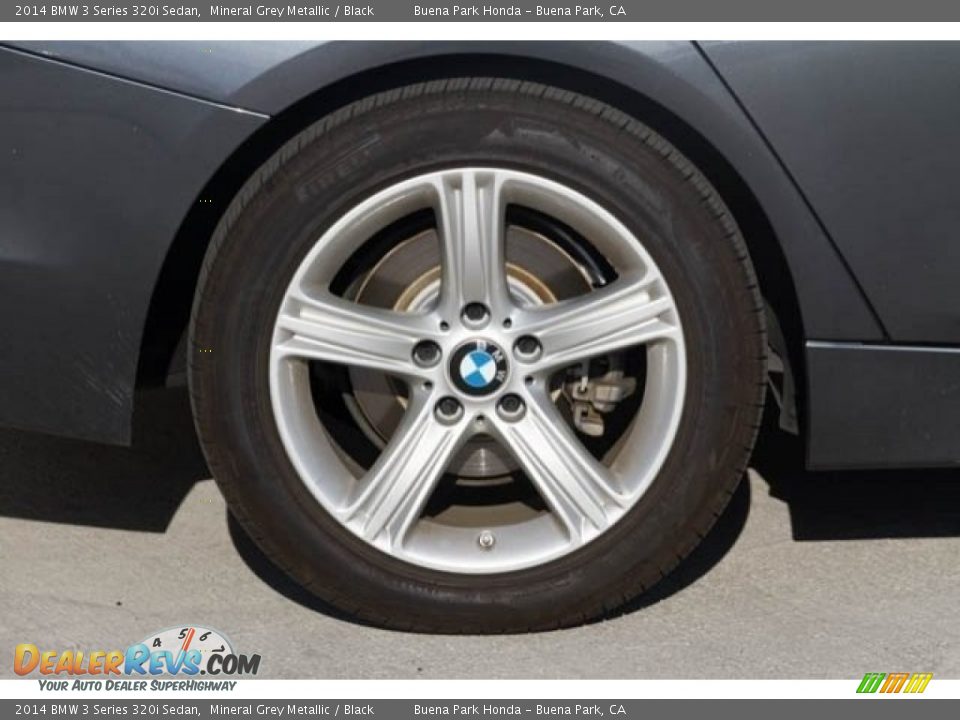 2014 BMW 3 Series 320i Sedan Mineral Grey Metallic / Black Photo #36