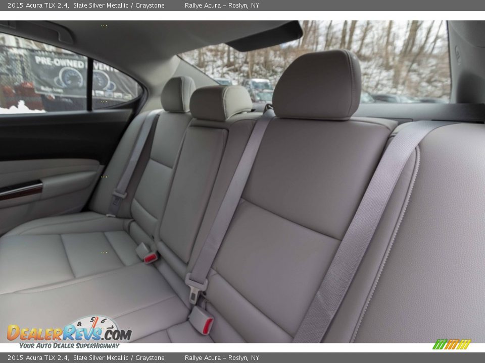2015 Acura TLX 2.4 Slate Silver Metallic / Graystone Photo #33