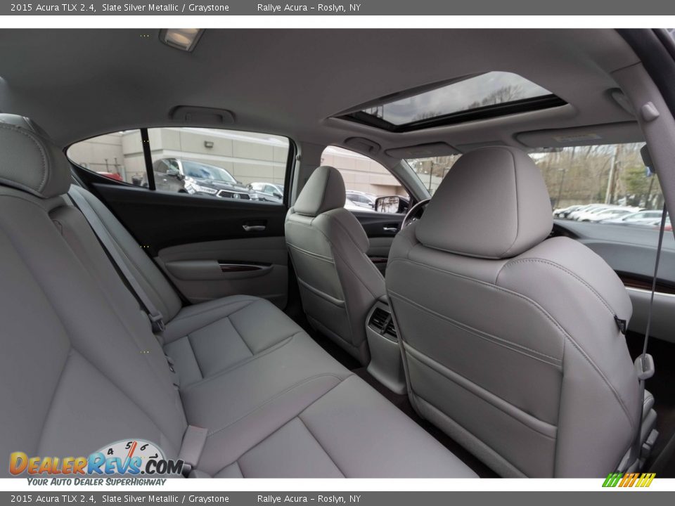 2015 Acura TLX 2.4 Slate Silver Metallic / Graystone Photo #36
