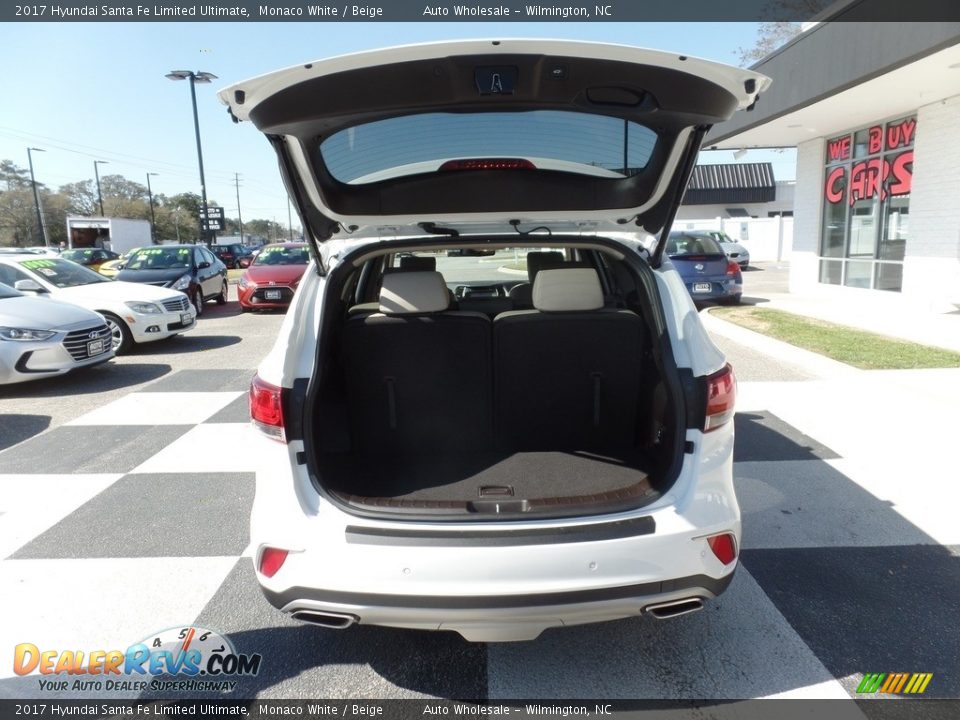 2017 Hyundai Santa Fe Limited Ultimate Monaco White / Beige Photo #5