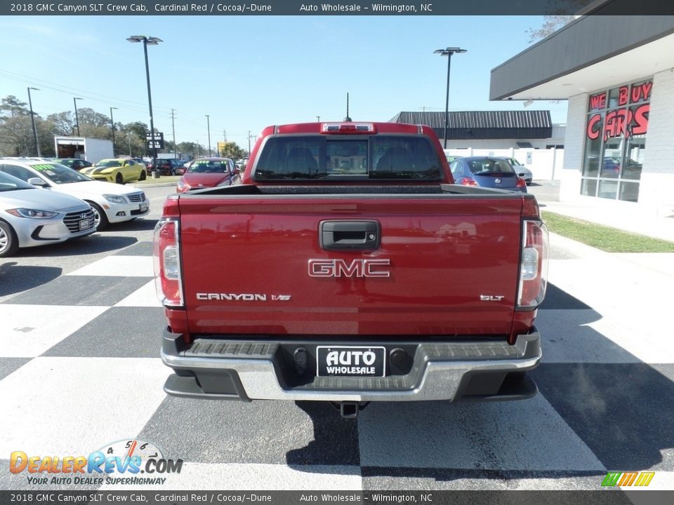 2018 GMC Canyon SLT Crew Cab Cardinal Red / Cocoa/­Dune Photo #4