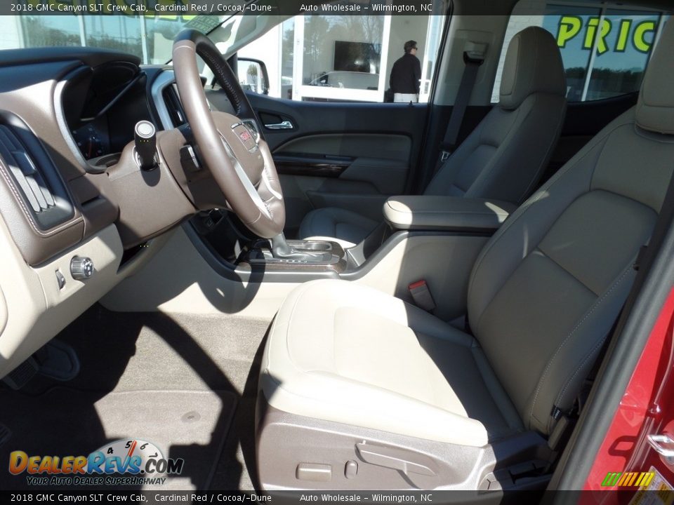 2018 GMC Canyon SLT Crew Cab Cardinal Red / Cocoa/­Dune Photo #11