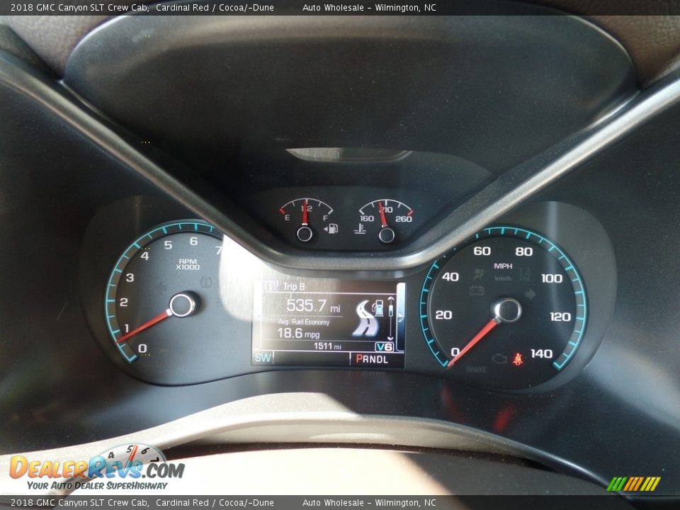 2018 GMC Canyon SLT Crew Cab Cardinal Red / Cocoa/­Dune Photo #16