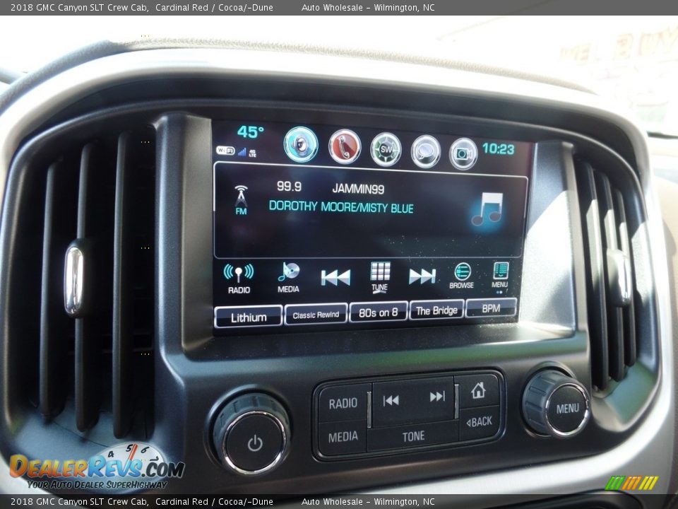 2018 GMC Canyon SLT Crew Cab Cardinal Red / Cocoa/­Dune Photo #17