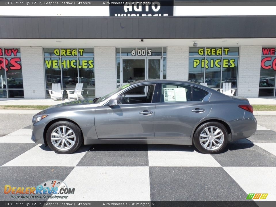 2018 Infiniti Q50 2.0t Graphite Shadow / Graphite Photo #1