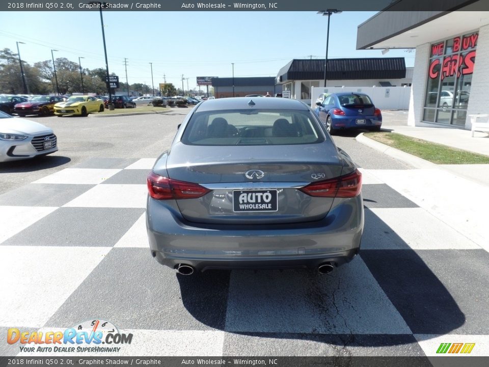 2018 Infiniti Q50 2.0t Graphite Shadow / Graphite Photo #4