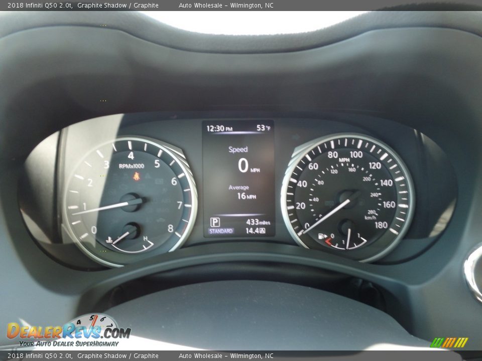 2018 Infiniti Q50 2.0t Graphite Shadow / Graphite Photo #16