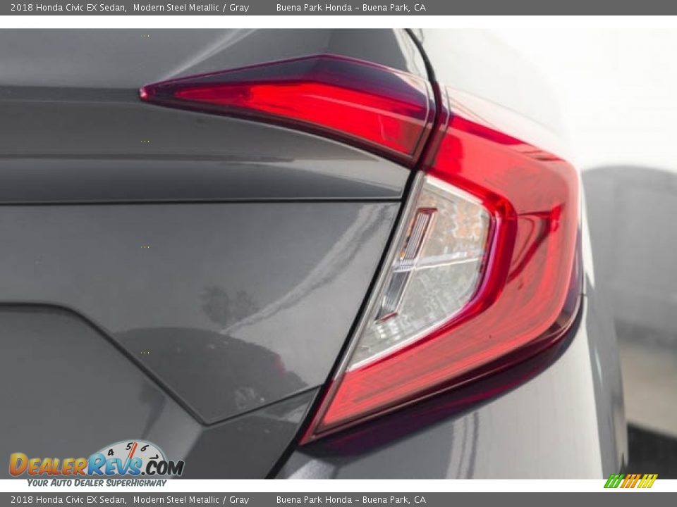 2018 Honda Civic EX Sedan Modern Steel Metallic / Gray Photo #8