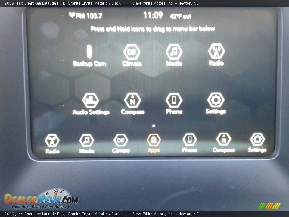 2019 Jeep Cherokee Latitude Plus Granite Crystal Metallic / Black Photo #21