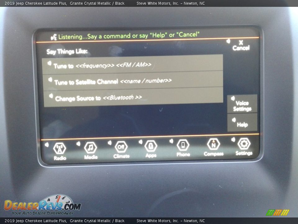 2019 Jeep Cherokee Latitude Plus Granite Crystal Metallic / Black Photo #22