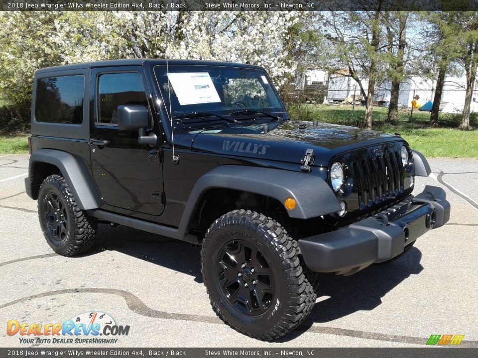 Black 2018 Jeep Wrangler Willys Wheeler Edition 4x4 Photo #4