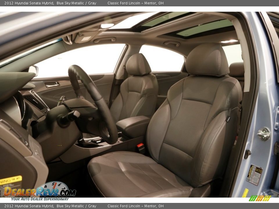 2012 Hyundai Sonata Hybrid Blue Sky Metallic / Gray Photo #5