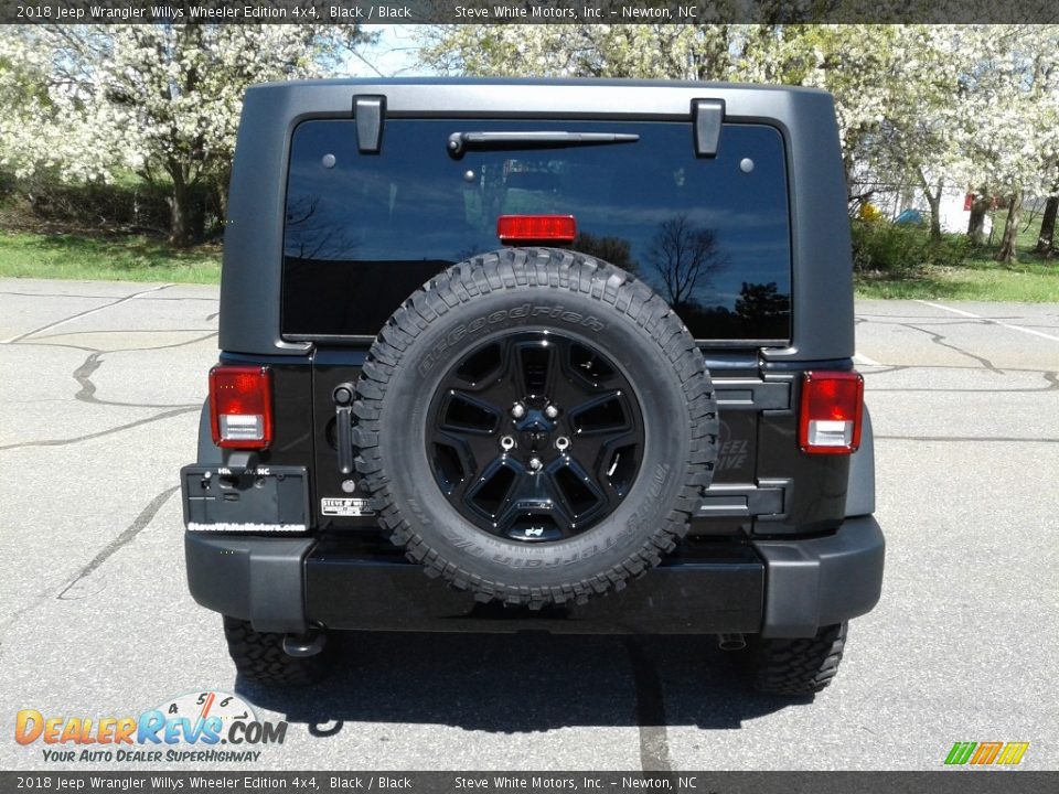 2018 Jeep Wrangler Willys Wheeler Edition 4x4 Black / Black Photo #7