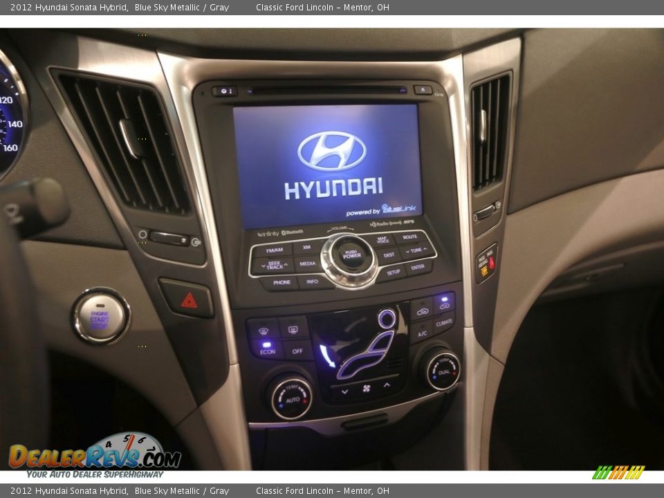 2012 Hyundai Sonata Hybrid Blue Sky Metallic / Gray Photo #7