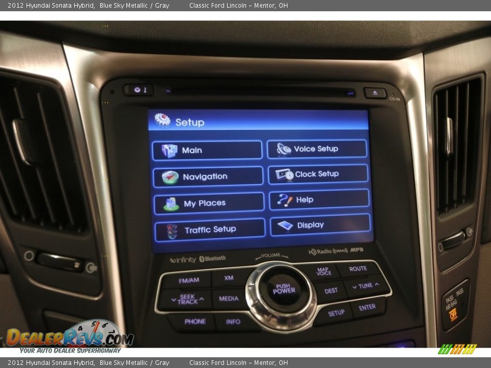 2012 Hyundai Sonata Hybrid Blue Sky Metallic / Gray Photo #10