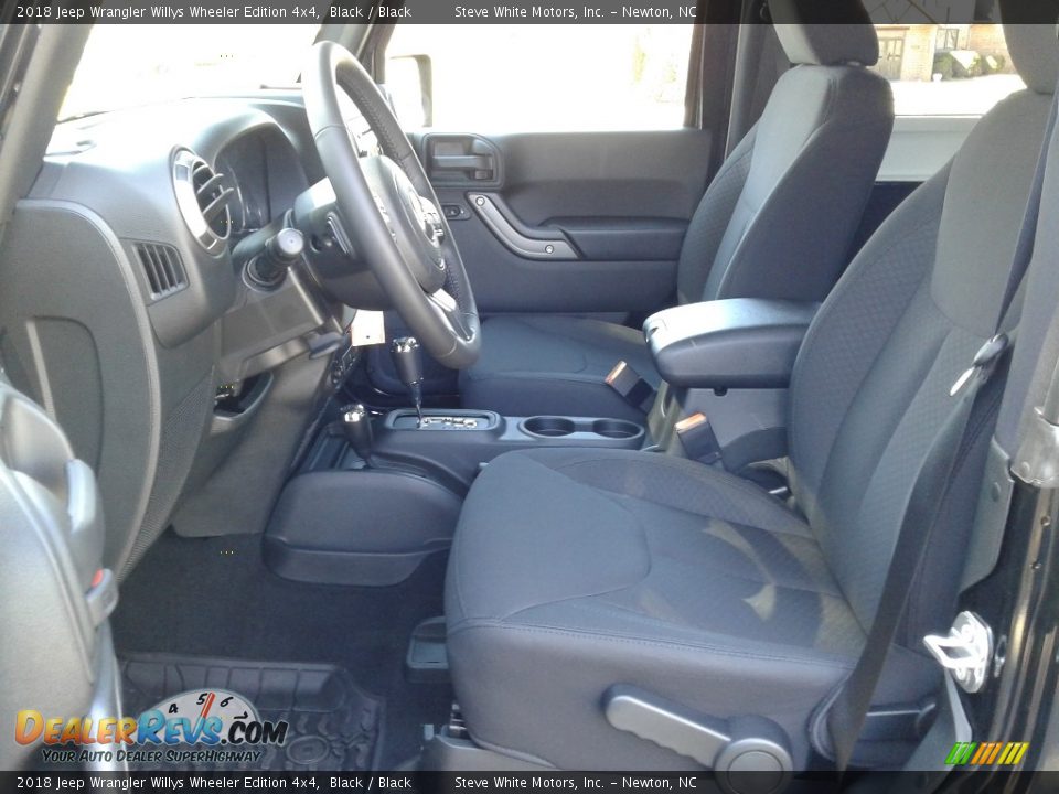 Front Seat of 2018 Jeep Wrangler Willys Wheeler Edition 4x4 Photo #10