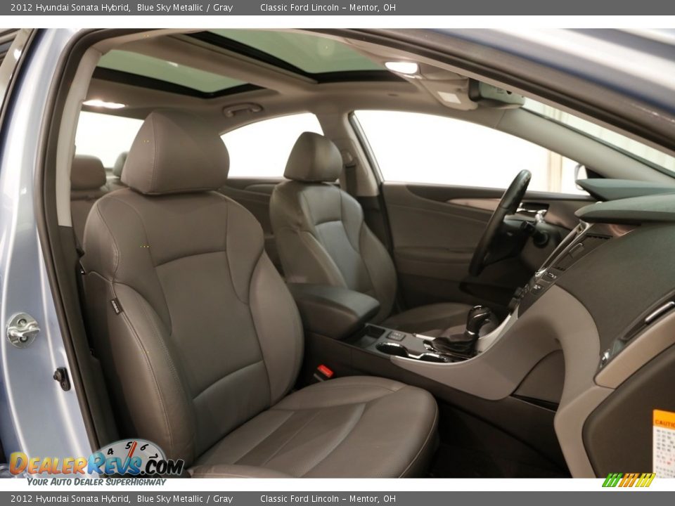 2012 Hyundai Sonata Hybrid Blue Sky Metallic / Gray Photo #16
