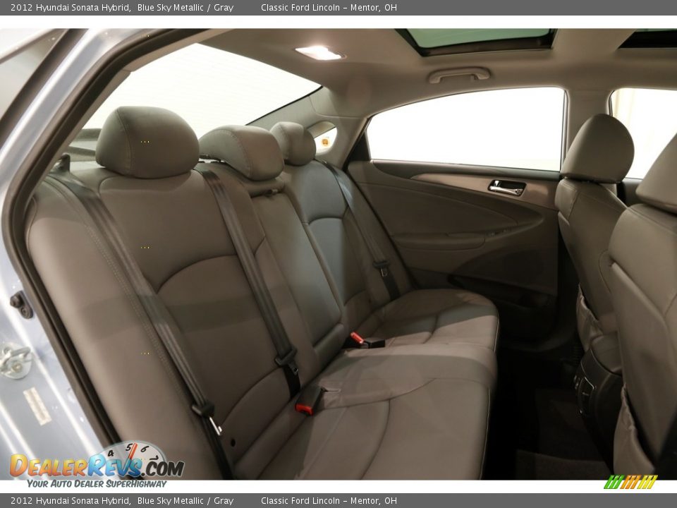 2012 Hyundai Sonata Hybrid Blue Sky Metallic / Gray Photo #17
