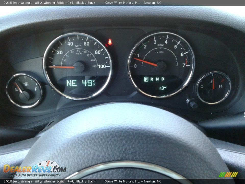 2018 Jeep Wrangler Willys Wheeler Edition 4x4 Gauges Photo #18