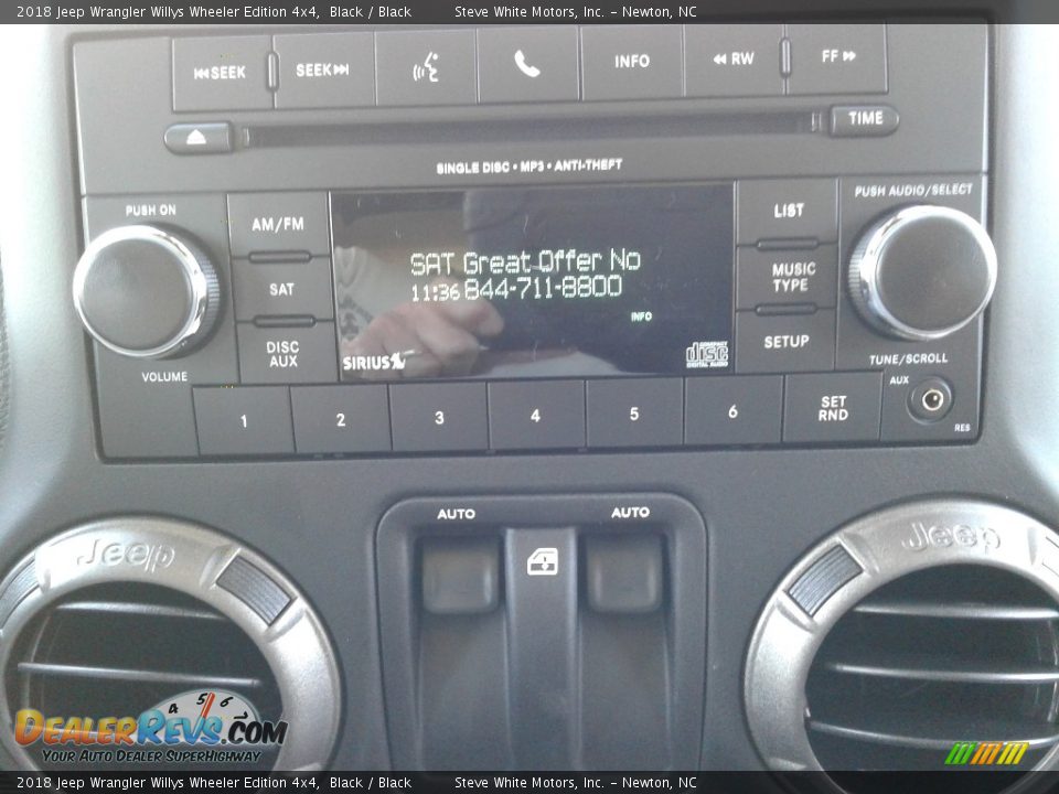 2018 Jeep Wrangler Willys Wheeler Edition 4x4 Black / Black Photo #19