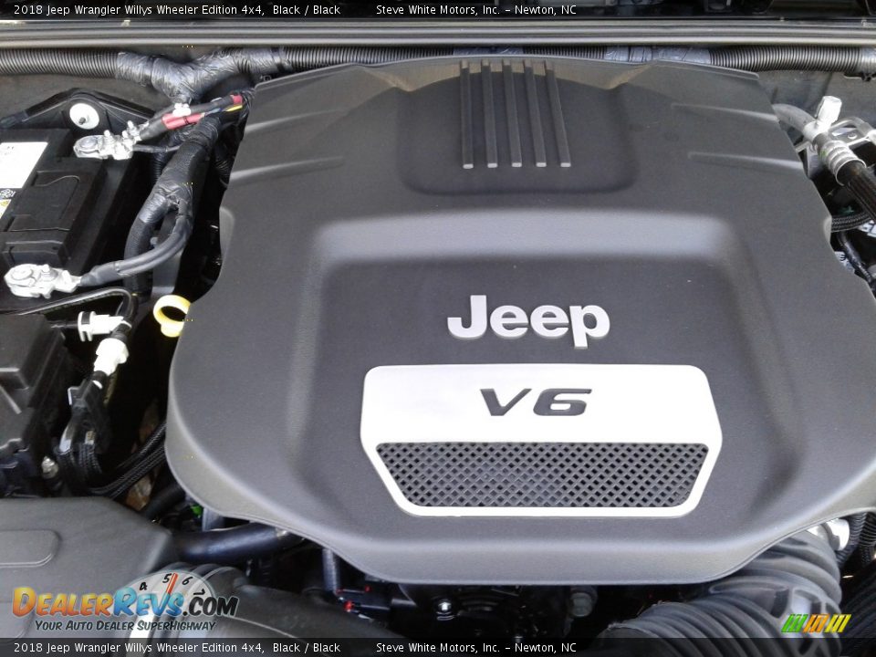 2018 Jeep Wrangler Willys Wheeler Edition 4x4 Black / Black Photo #25