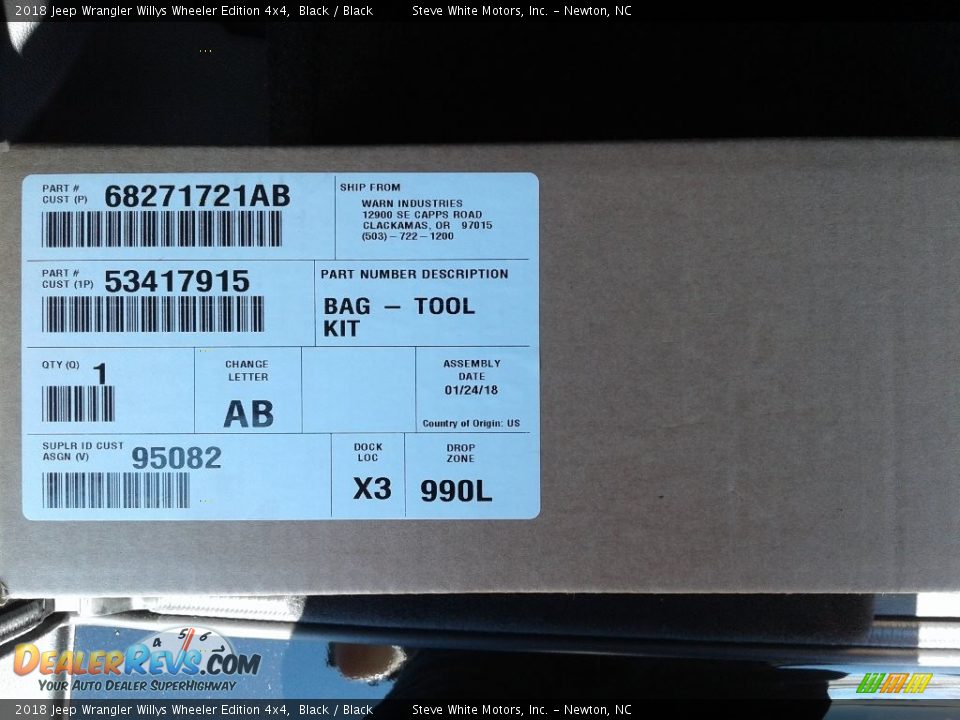 2018 Jeep Wrangler Willys Wheeler Edition 4x4 Black / Black Photo #26