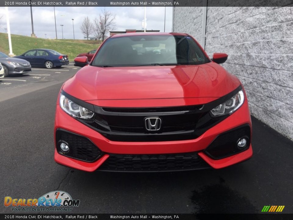 2018 Honda Civic EX Hatchback Rallye Red / Black Photo #2