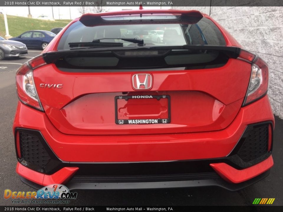 2018 Honda Civic EX Hatchback Rallye Red / Black Photo #5