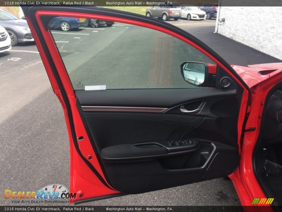 2018 Honda Civic EX Hatchback Rallye Red / Black Photo #10