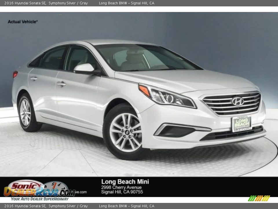 2016 Hyundai Sonata SE Symphony Silver / Gray Photo #1