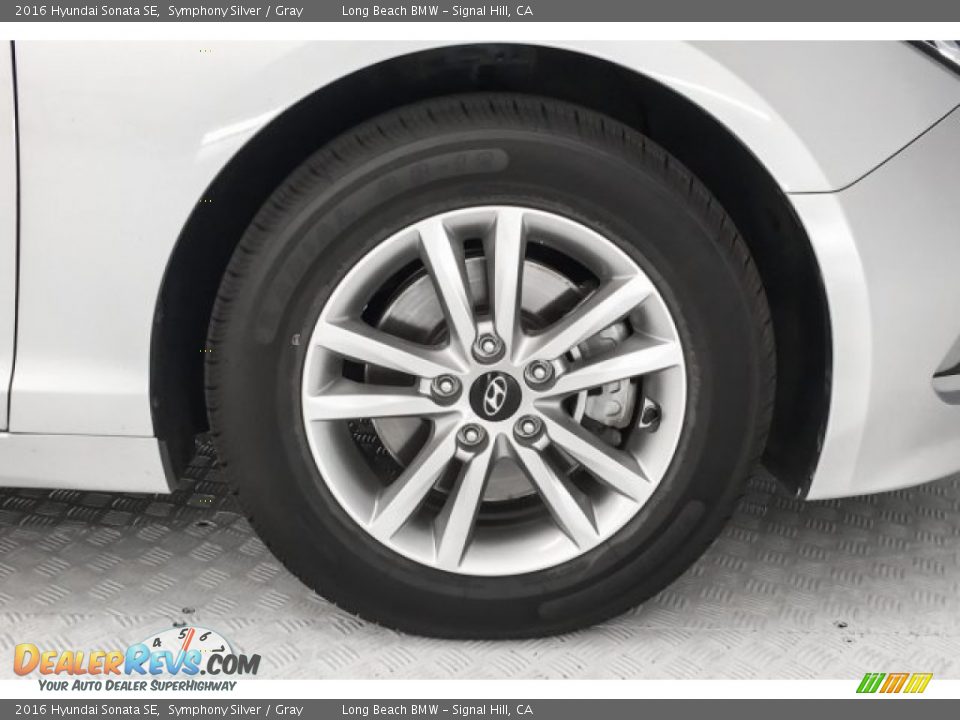 2016 Hyundai Sonata SE Symphony Silver / Gray Photo #8