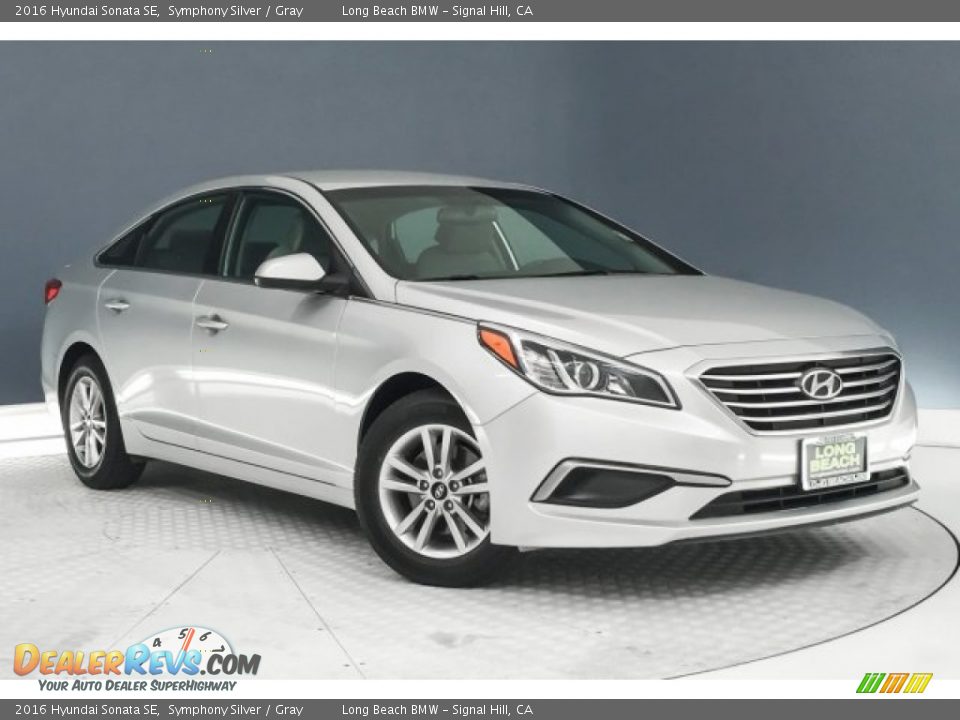 2016 Hyundai Sonata SE Symphony Silver / Gray Photo #12