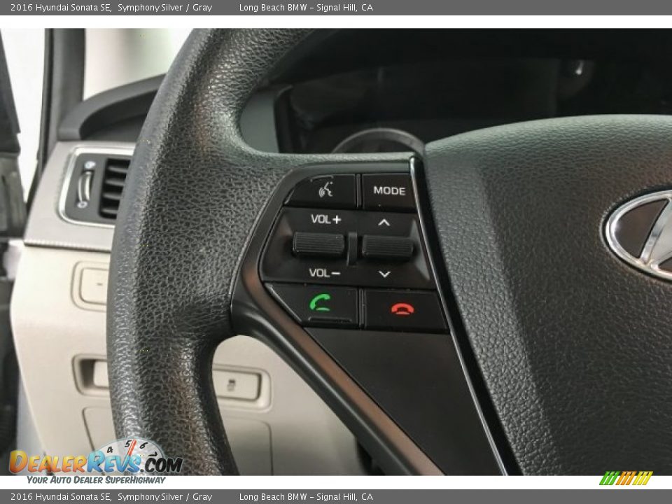 2016 Hyundai Sonata SE Symphony Silver / Gray Photo #16