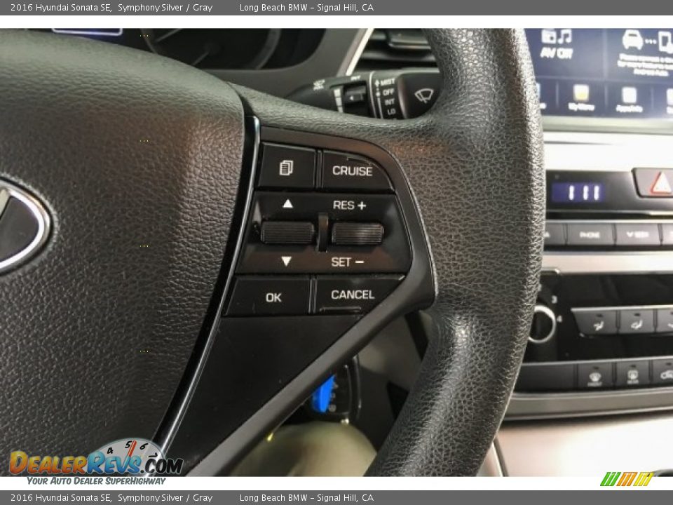 2016 Hyundai Sonata SE Symphony Silver / Gray Photo #17