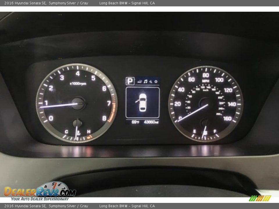 2016 Hyundai Sonata SE Symphony Silver / Gray Photo #18