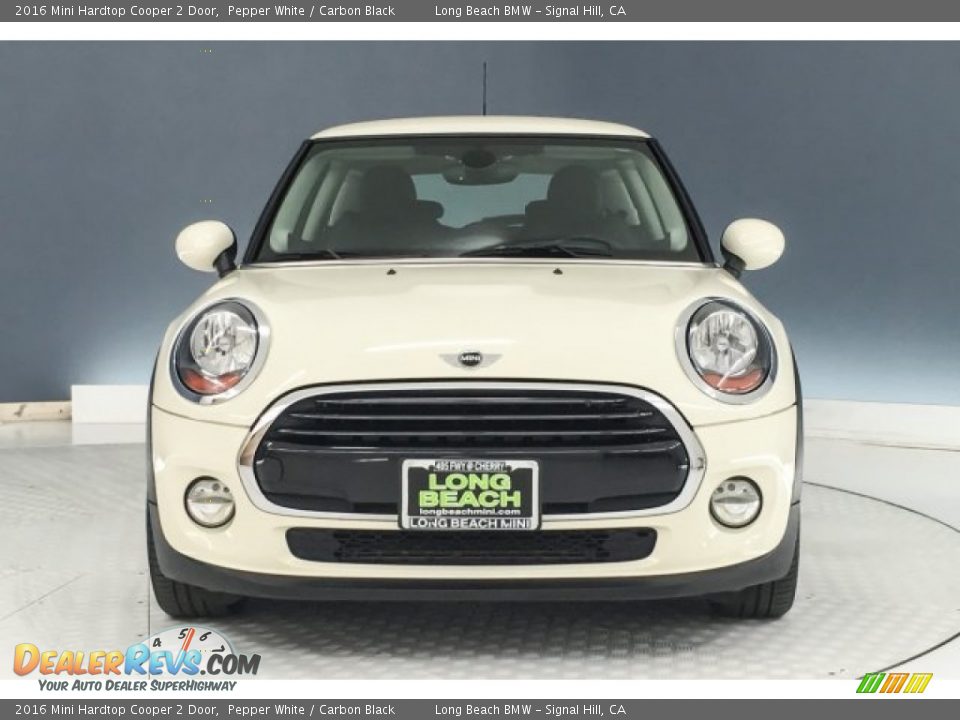 2016 Mini Hardtop Cooper 2 Door Pepper White / Carbon Black Photo #2