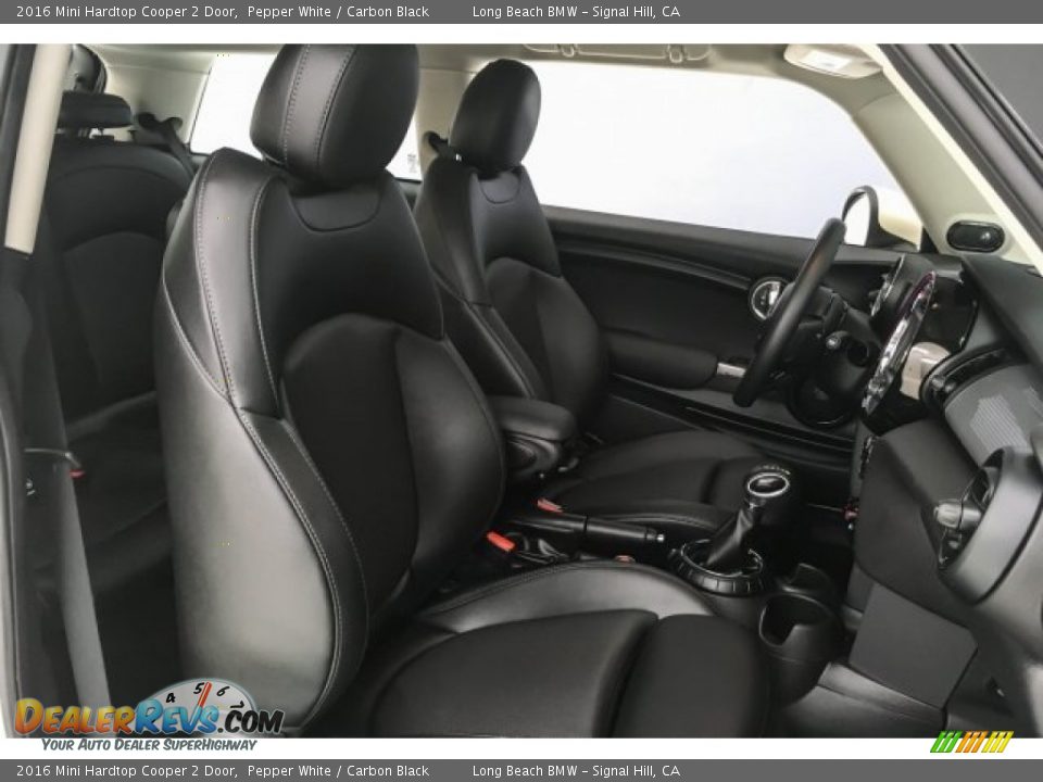2016 Mini Hardtop Cooper 2 Door Pepper White / Carbon Black Photo #6