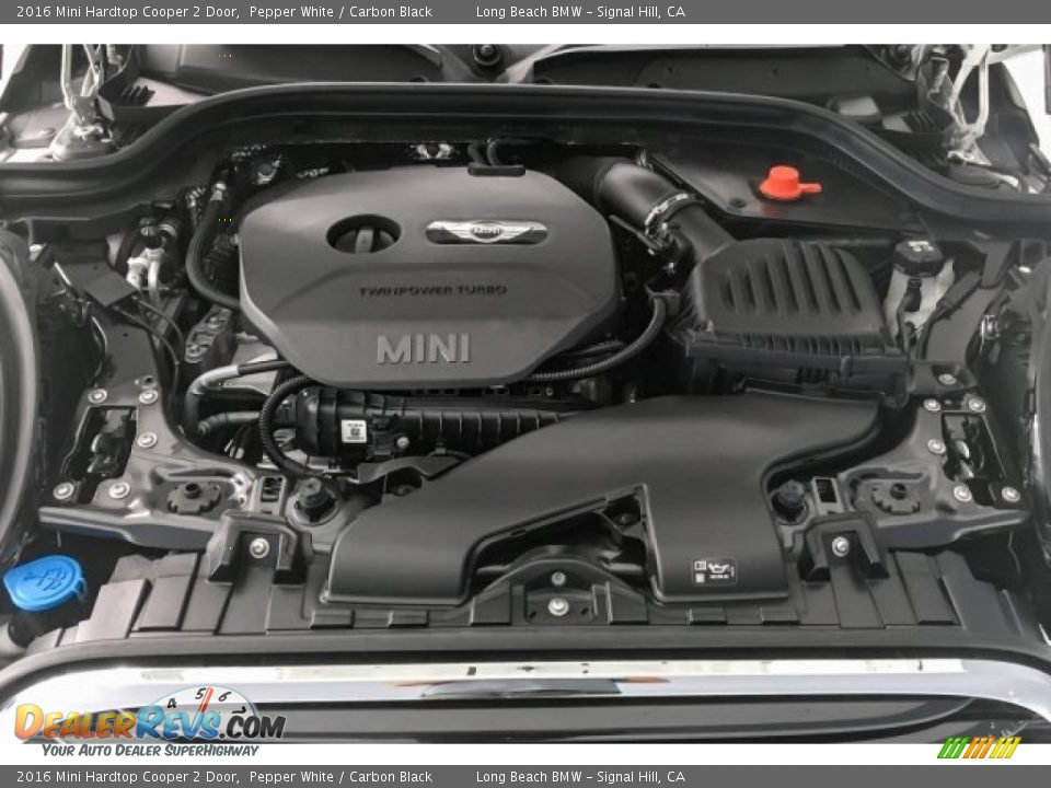 2016 Mini Hardtop Cooper 2 Door Pepper White / Carbon Black Photo #9