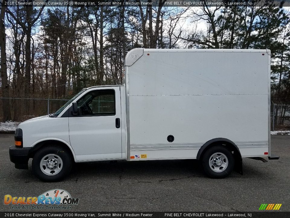 Summit White 2018 Chevrolet Express Cutaway 3500 Moving Van Photo #3
