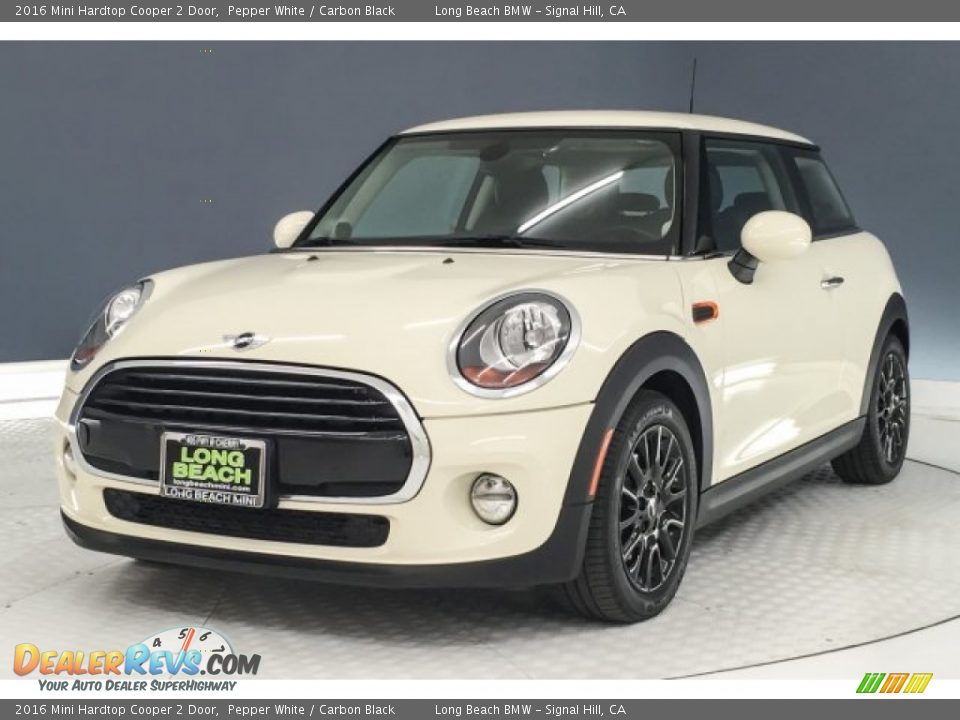 2016 Mini Hardtop Cooper 2 Door Pepper White / Carbon Black Photo #13