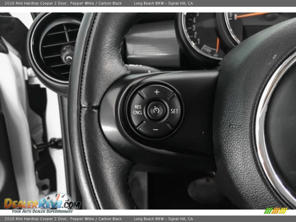 2016 Mini Hardtop Cooper 2 Door Pepper White / Carbon Black Photo #14