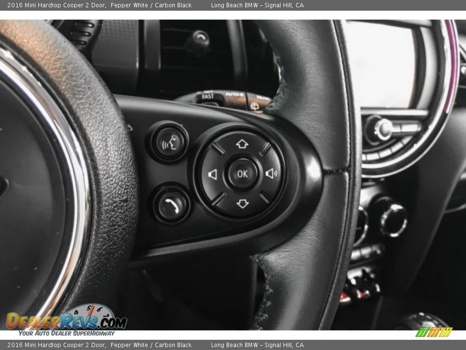 2016 Mini Hardtop Cooper 2 Door Pepper White / Carbon Black Photo #15