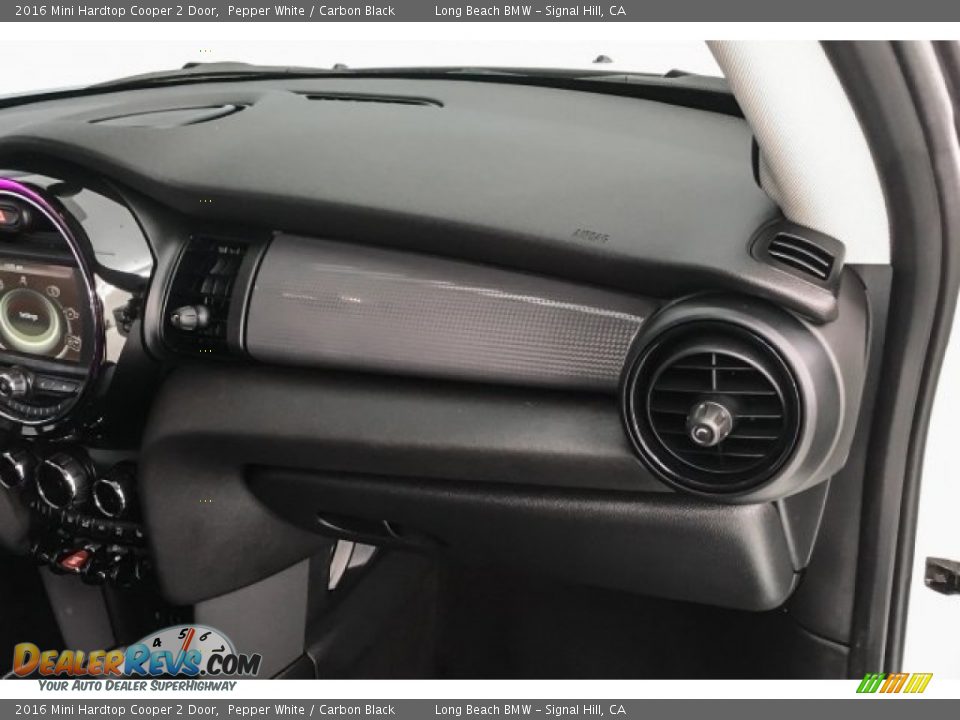 2016 Mini Hardtop Cooper 2 Door Pepper White / Carbon Black Photo #23