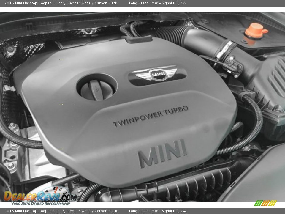 2016 Mini Hardtop Cooper 2 Door Pepper White / Carbon Black Photo #26