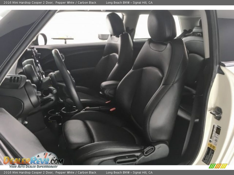 2016 Mini Hardtop Cooper 2 Door Pepper White / Carbon Black Photo #31